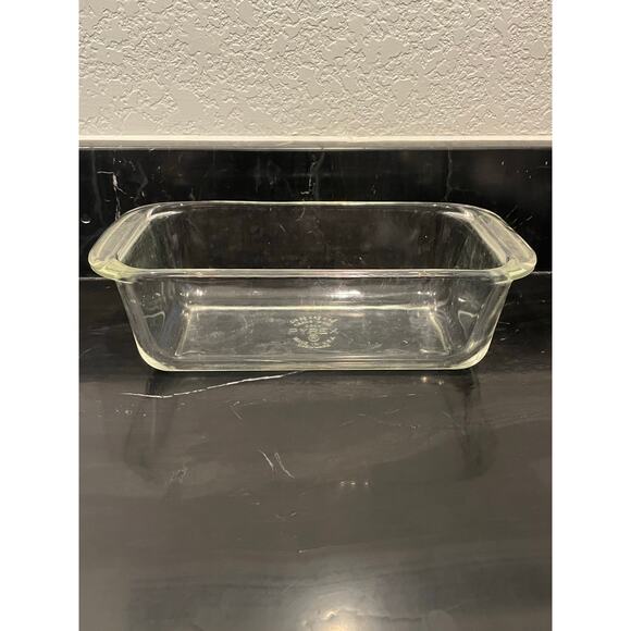 VTG Pyrex clear glass loaf pan 1950's - 1960's - Picture 1 of 9